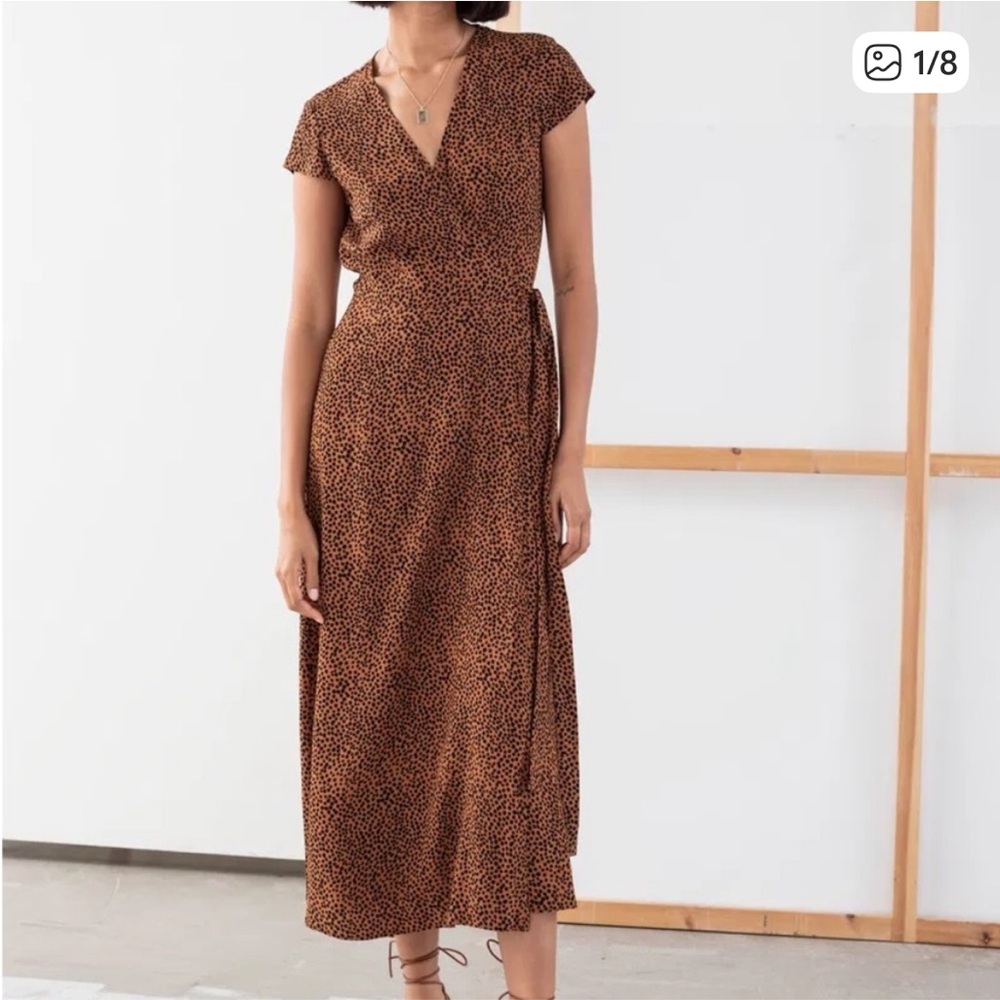 AND OTHER STORIES Leo midi wrap dress